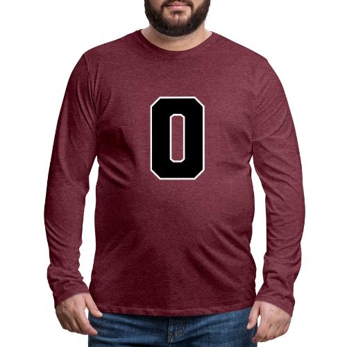 Varsity Letter O Collegiate Monogram - Men's Premium Long Sleeve T-Shirt