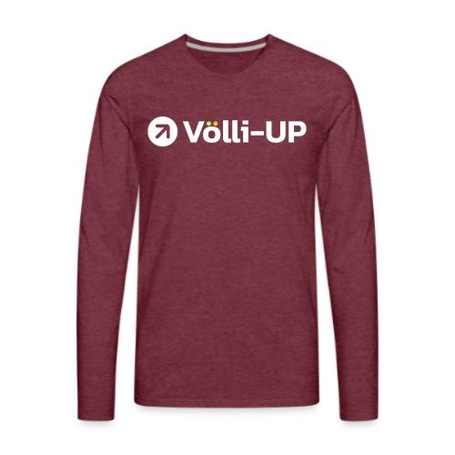 White Horizontal Logo - Men's Premium Long Sleeve T-Shirt