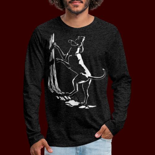 Hunting Dog Shirts Art Hound Dog Gifts - Men's Premium Long Sleeve T-Shirt