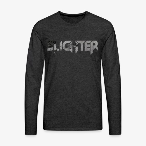 Slighter Line Glitch Logo - Men's Premium Long Sleeve T-Shirt
