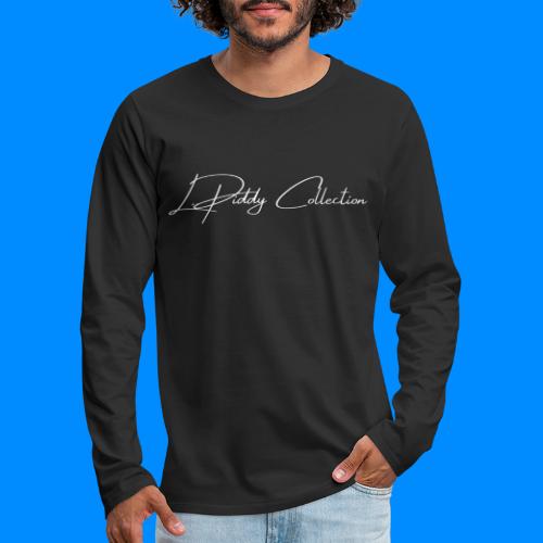 Official L.Piddy Collection Logo in White - Men's Premium Long Sleeve T-Shirt
