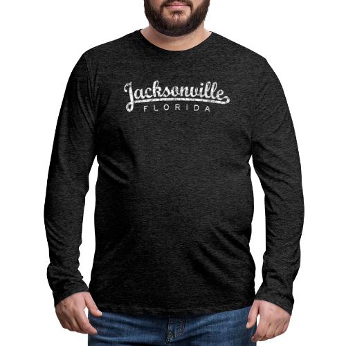 Jacksonville, Florida (Vintage White) - Men's Premium Long Sleeve T-Shirt