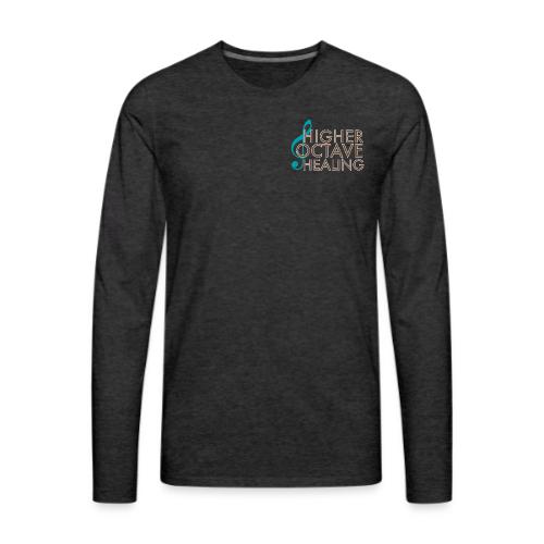 Higher Octave Healing Logo - Men's Premium Long Sleeve T-Shirt
