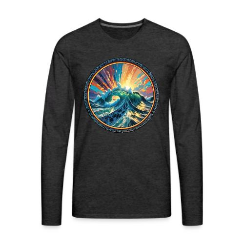 Rainbow Ray Wave - Men's Premium Long Sleeve T-Shirt
