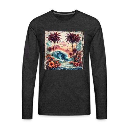 Paradise Wave - Men's Premium Long Sleeve T-Shirt