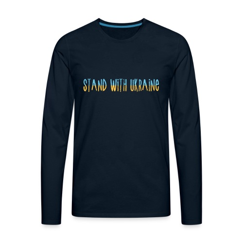 Stand With Ukraine - Men's Premium Long Sleeve T-Shirt