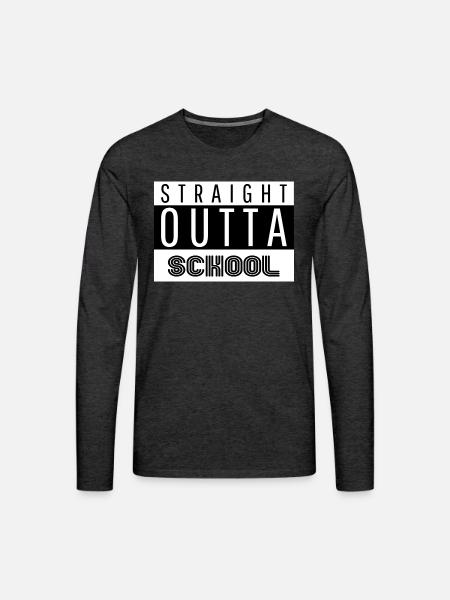 SOS funny - Men's Premium Long Sleeve T-Shirt - charcoal grey