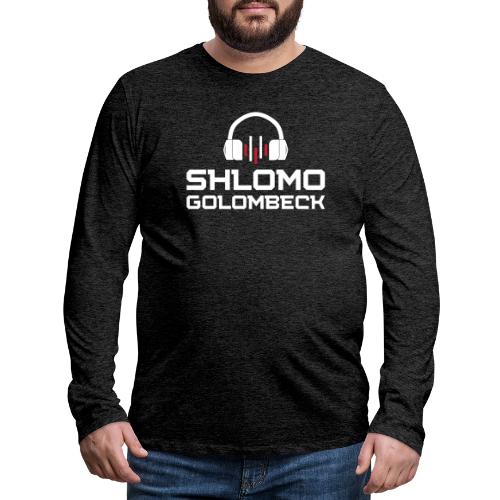 DJ Shlomo Golombeck | White Edition - Men's Premium Long Sleeve T-Shirt