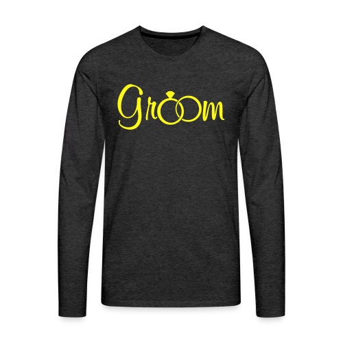 Groom - Weddings - Men's Premium Long Sleeve T-Shirt