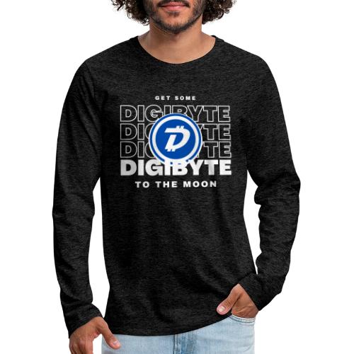Digibyte. More secure, faster, forward thinking - Men's Premium Long Sleeve T-Shirt