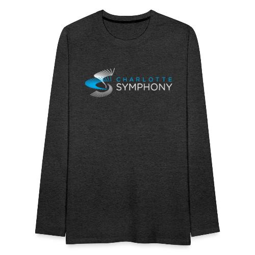 Charlotte Symphony official logo (horz dark) - Men's Premium Long Sleeve T-Shirt