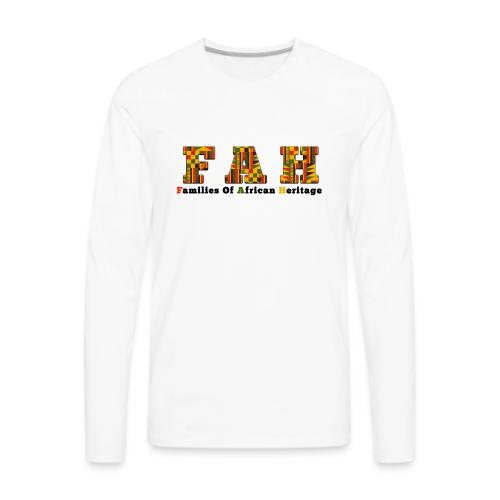 CAIS Families of African Heritage + Core Dragons - Men's Premium Long Sleeve T-Shirt