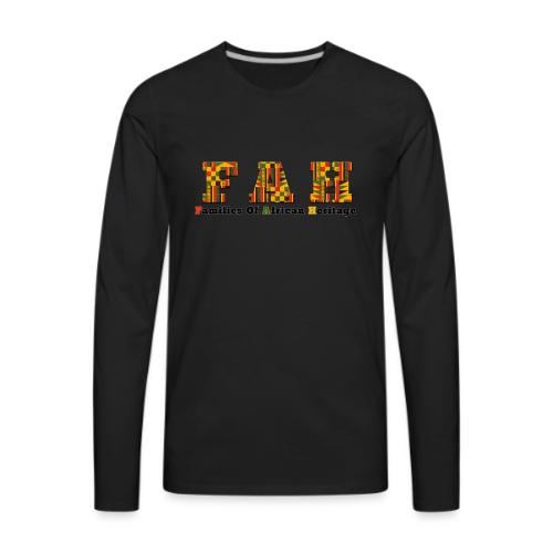 CAIS Families of African Heritage + Core Dragons - Men's Premium Long Sleeve T-Shirt