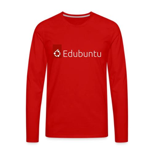 Edubuntu Logo 2023 - White - Men's Premium Long Sleeve T-Shirt