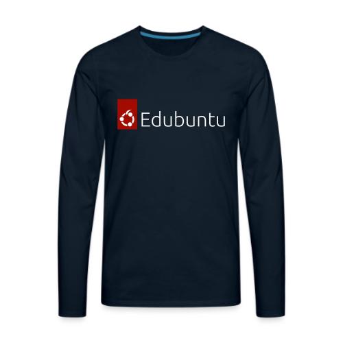 Edubuntu Logo 2023 - White - Men's Premium Long Sleeve T-Shirt