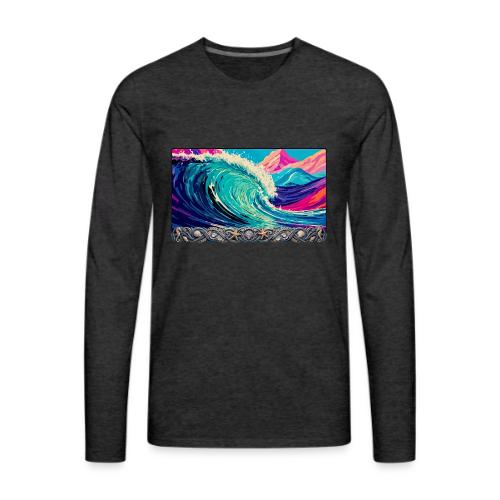 Crystal Lava Wave - Men's Premium Long Sleeve T-Shirt