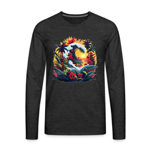 Mountain Wave Garden - Men's Premium Long Sleeve T-Shirt