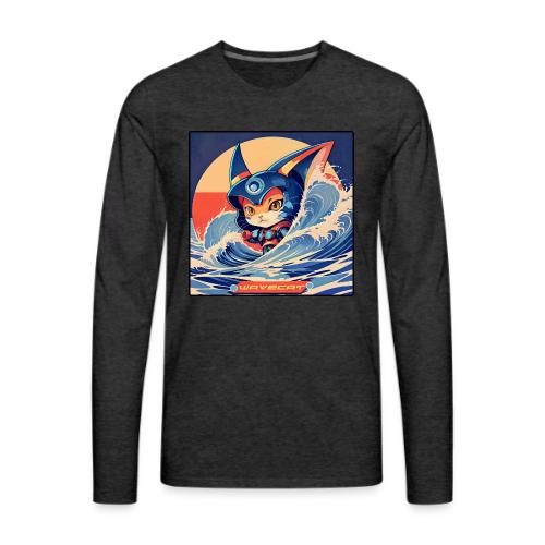 Wavecat Kitten - Men's Premium Long Sleeve T-Shirt