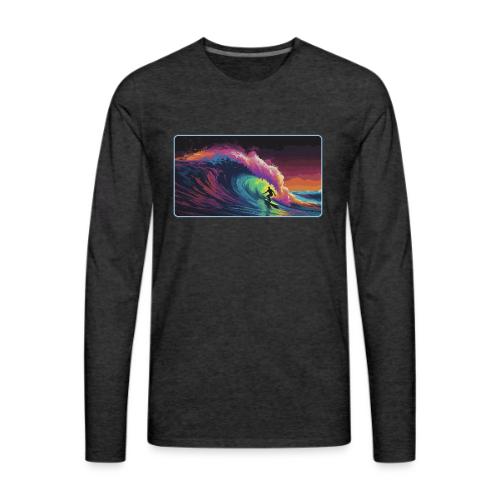 Rainbow Lava Ride - Men's Premium Long Sleeve T-Shirt