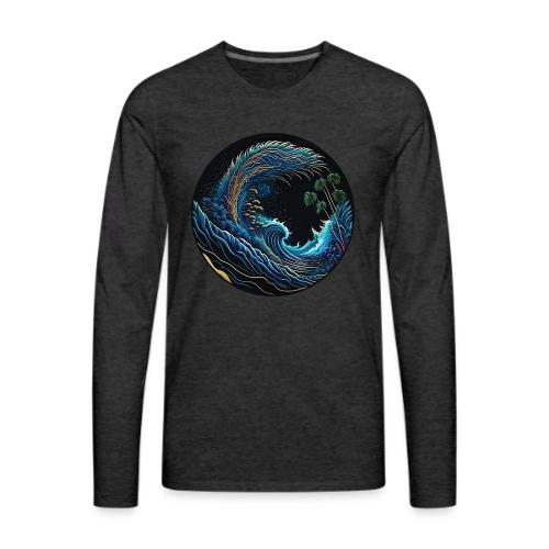 Leaf Wave - Men's Premium Long Sleeve T-Shirt
