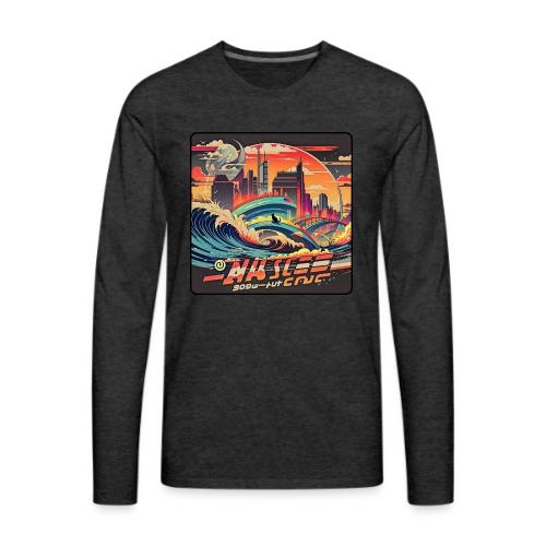 Wavecat City - Men's Premium Long Sleeve T-Shirt