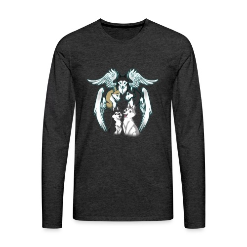 Siberian Husky Angels - Men's Premium Long Sleeve T-Shirt