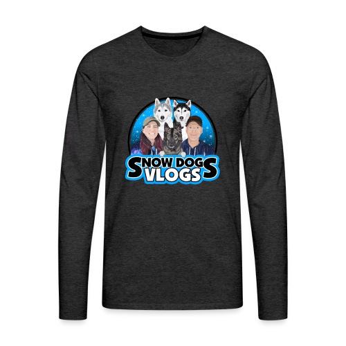 Snow Dogs Vlogs Family Logo - Men's Premium Long Sleeve T-Shirt