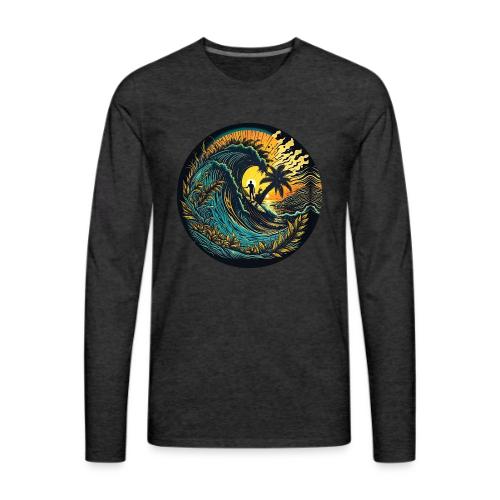 Sunrise Flower Barrel - Men's Premium Long Sleeve T-Shirt