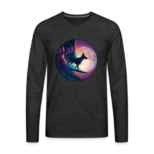 Black Dog Dropping In - Men's Premium Long Sleeve T-Shirt