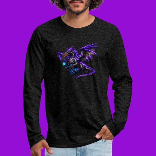 Neon Dragon and Battle Mage - Men's Premium Long Sleeve T-Shirt