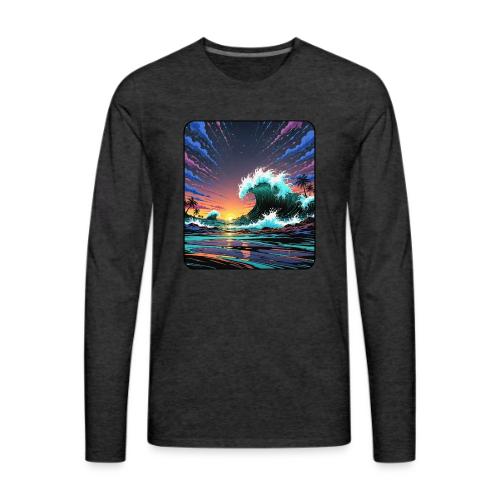 Infinite Wave Field - Men's Premium Long Sleeve T-Shirt