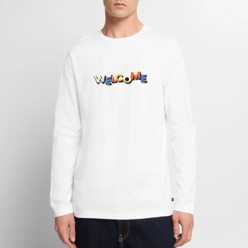 Smile and welcome design - Men's Premium Long Sleeve T-Shirt
