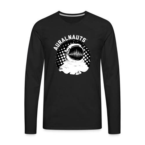 Auralnauts Logo w/ White Text - Men's Premium Long Sleeve T-Shirt