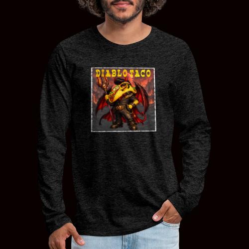 The Diablo Taco Spicy Demon Character - Men's Premium Long Sleeve T-Shirt