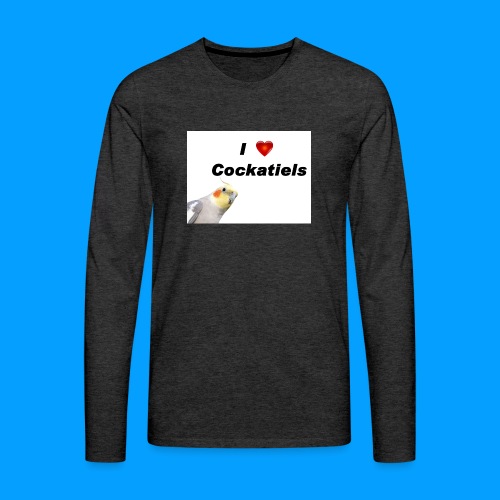Cockatiels - Men's Premium Long Sleeve T-Shirt