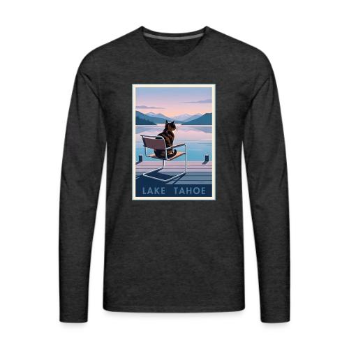 Lake Tahoe Cat - Men's Premium Long Sleeve T-Shirt