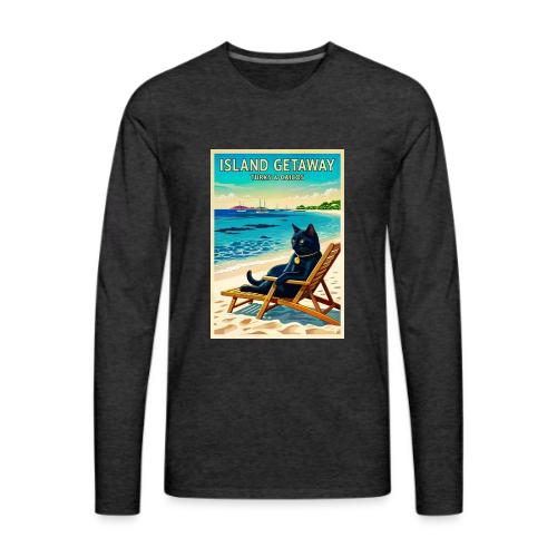 Caribbean Island Getaway - Men's Premium Long Sleeve T-Shirt