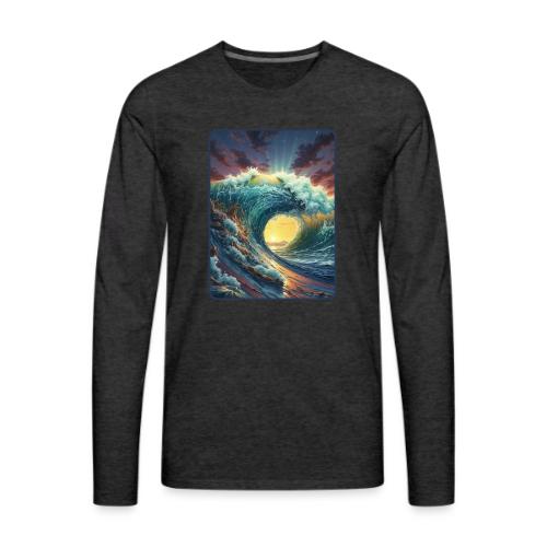 Eternal Circle Wave - Men's Premium Long Sleeve T-Shirt