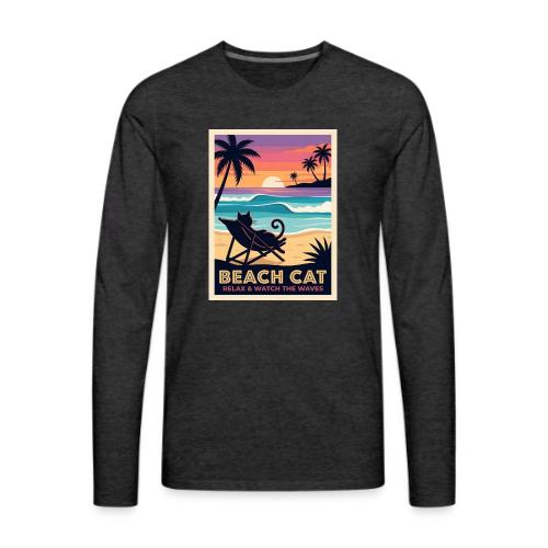 Beach Cat - Men's Premium Long Sleeve T-Shirt