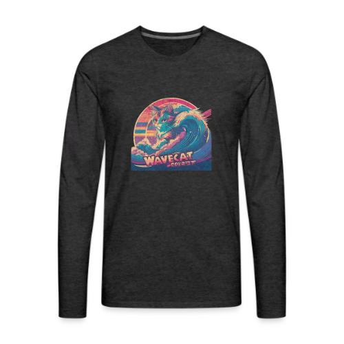 Vintage Wavecat - Men's Premium Long Sleeve T-Shirt