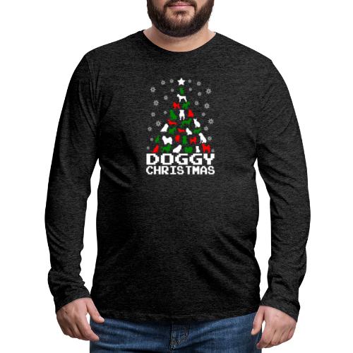 Doggy Christmas Tree - Men's Premium Long Sleeve T-Shirt
