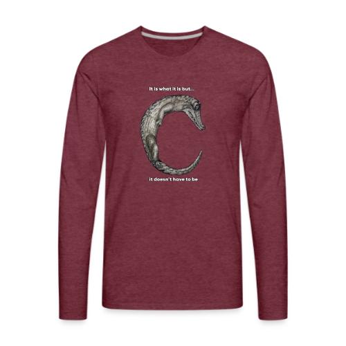 croc with text - Men's Premium Long Sleeve T-Shirt