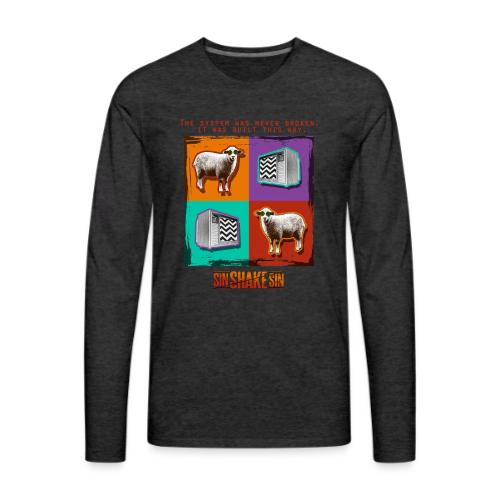 Sheep TV (The System Was Never Broken) - Men's Premium Long Sleeve T-Shirt