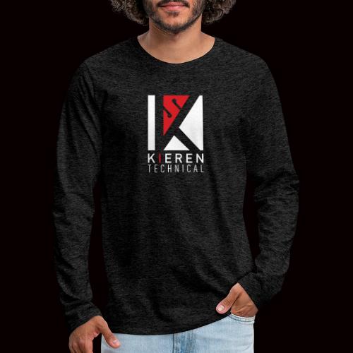 White Logo plain - Men's Premium Long Sleeve T-Shirt