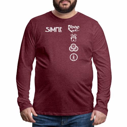 simplesymbolsvert - Men's Premium Long Sleeve T-Shirt