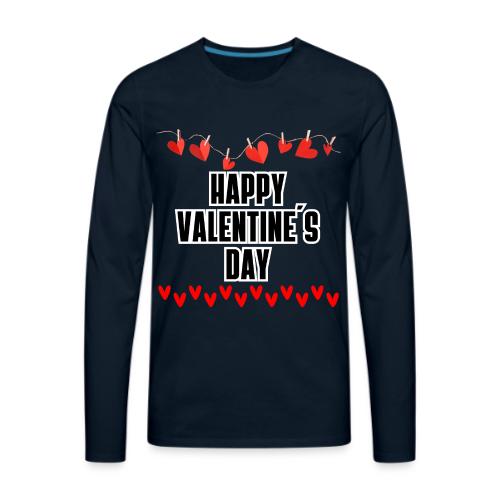 Design Expresses Love, Vibrant Lines of Much Love - Men's Premium Long Sleeve T-Shirt