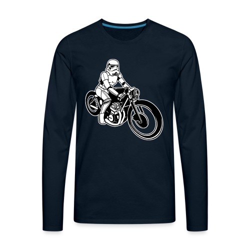 Stormtrooper Motorcycle - Men's Premium Long Sleeve T-Shirt