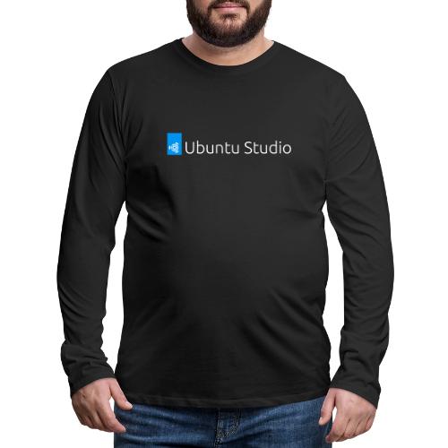 Ubuntu Studio Logo 2022 - White - Men's Premium Long Sleeve T-Shirt