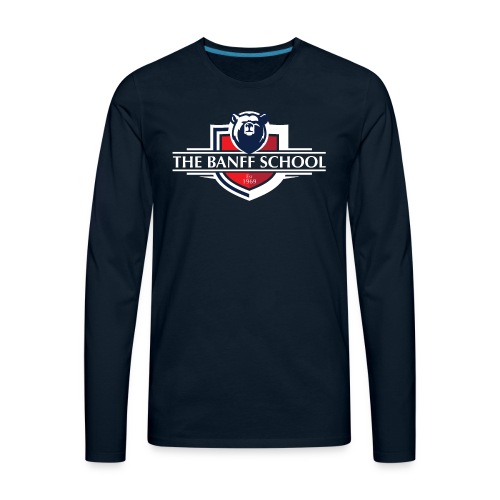 Banff Crest (Navy Products) - Men's Premium Long Sleeve T-Shirt