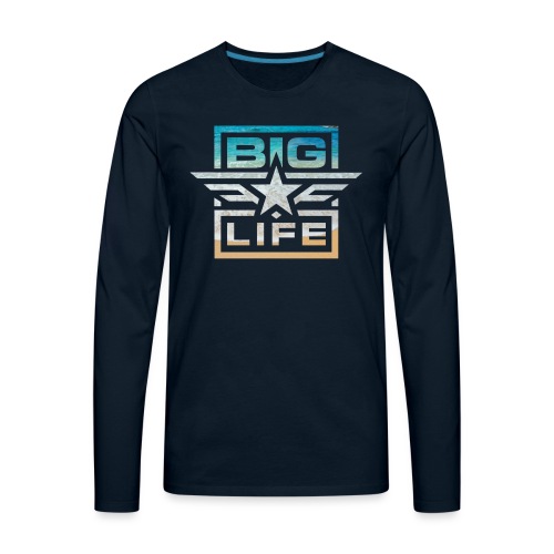 BIG Life Beach Logo - Men's Premium Long Sleeve T-Shirt